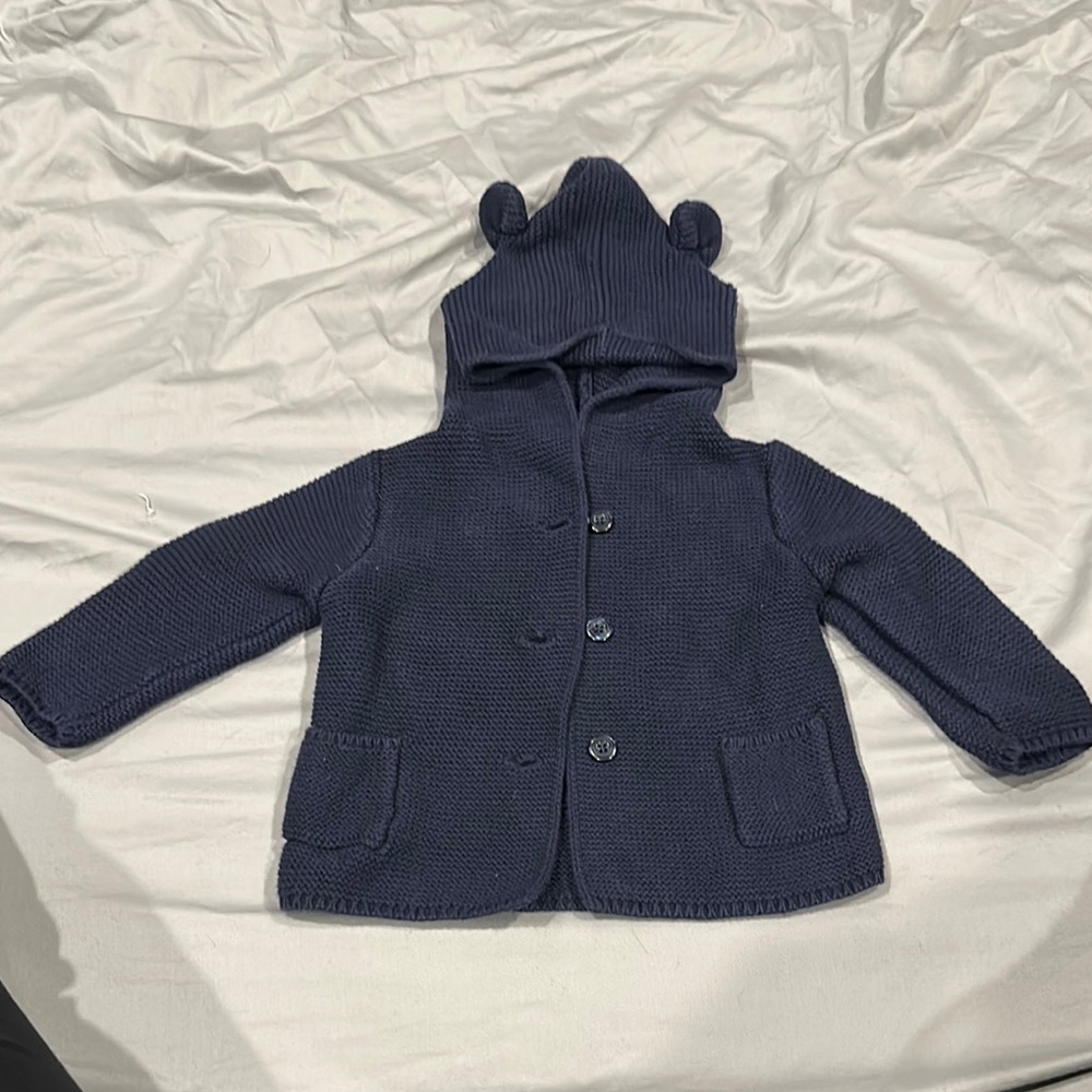 GAP Baby Knit Hoodie with Bear Ears